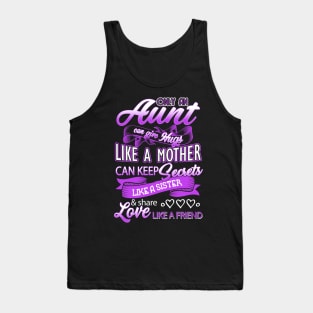 Aunt Can Give Hugs Like a Mother Auntie - Mother's Day Gift Tank Top